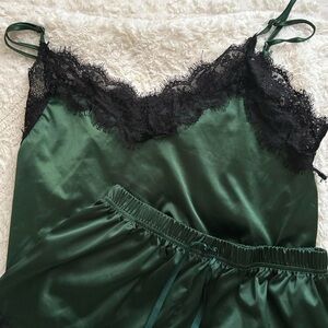 Emerald green Pajama set from amazon
